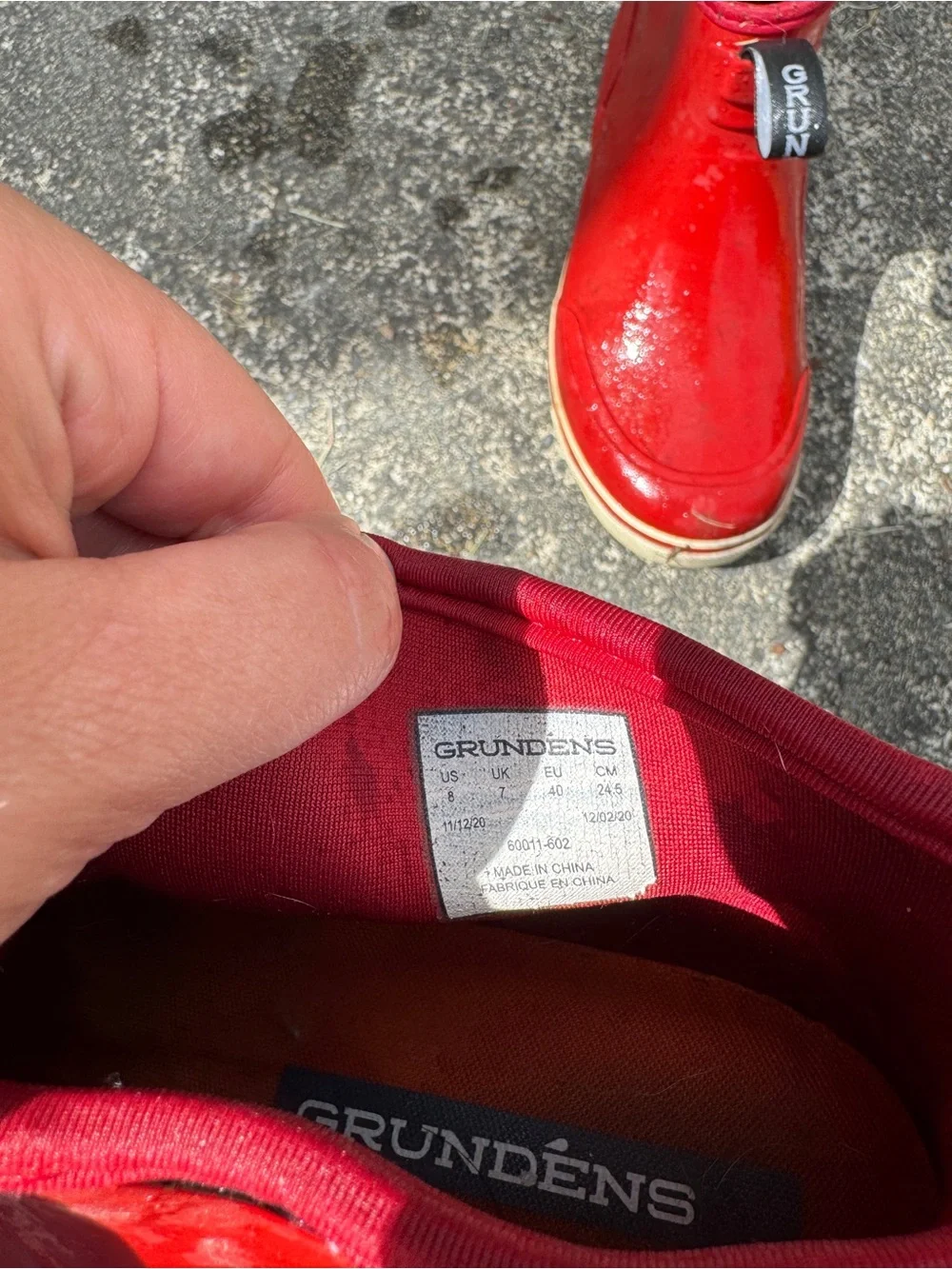 Women’s Red Waterproof Short Rain Boots